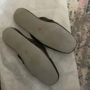New FEABER Dark Brown Leather Slippers. FEABER | Shoes | New Feaber Dark Brown Leather Slippers  main image 4